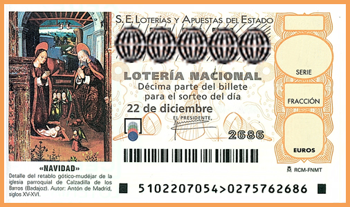 Loteria de Navidad ticket